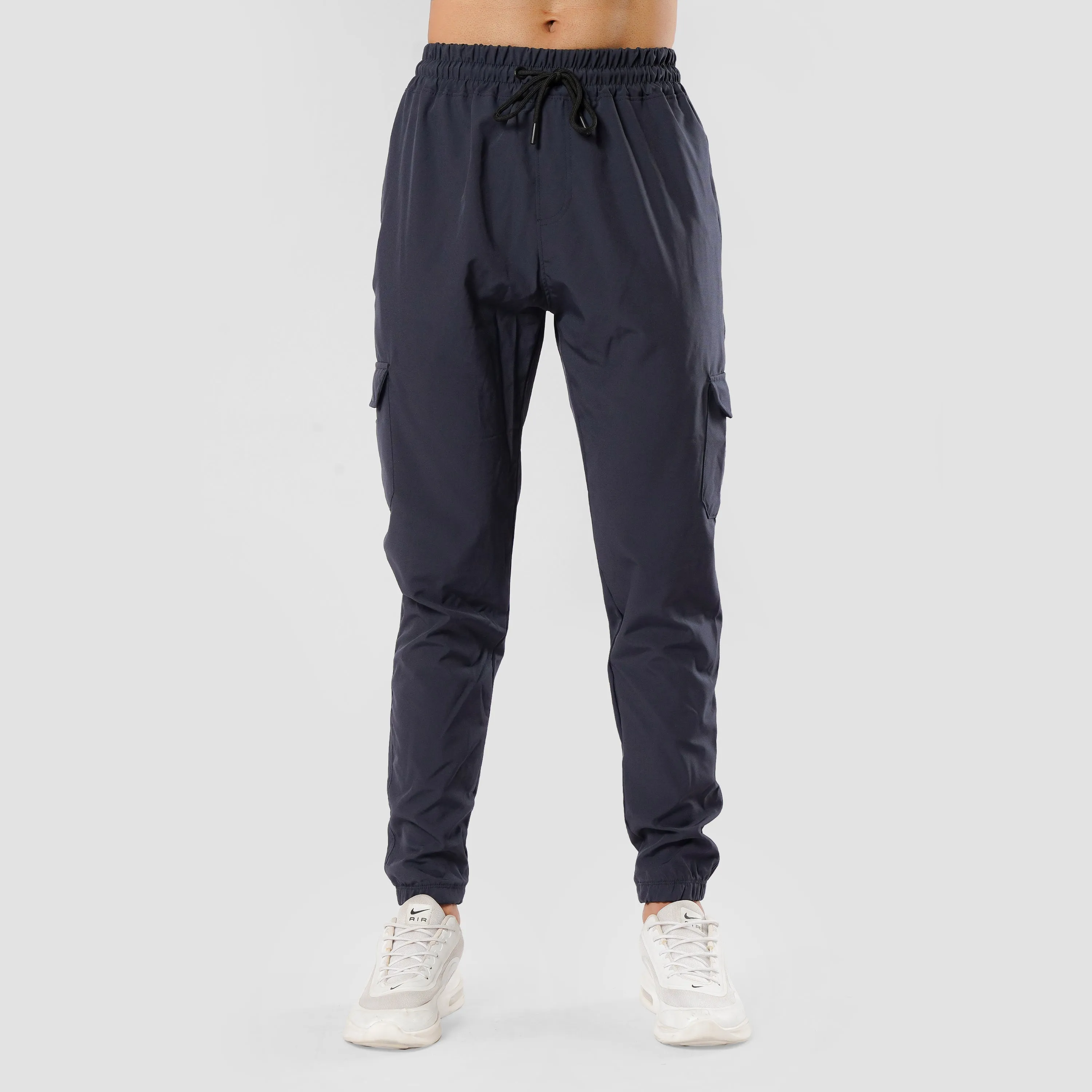 NAVY CARGO FLEX PANTS