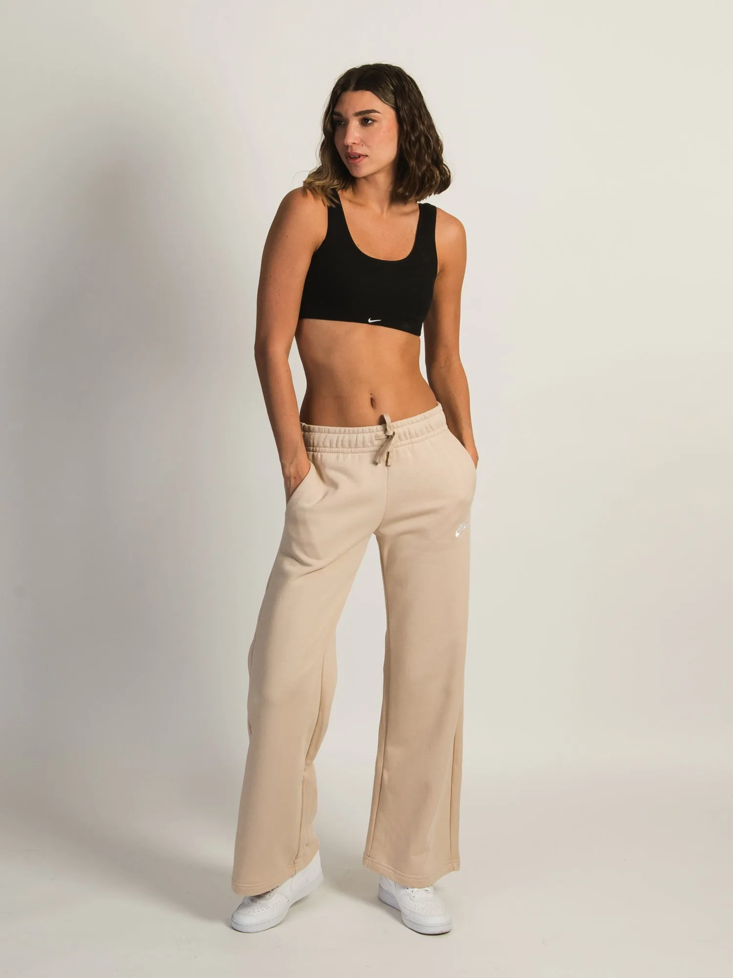 NIKE MID RISE WIDE LEG SWEATPANTS