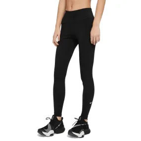 NIKE WOMEN'S DRI-FIT ONE MID-RISE BLACK TIGHTS