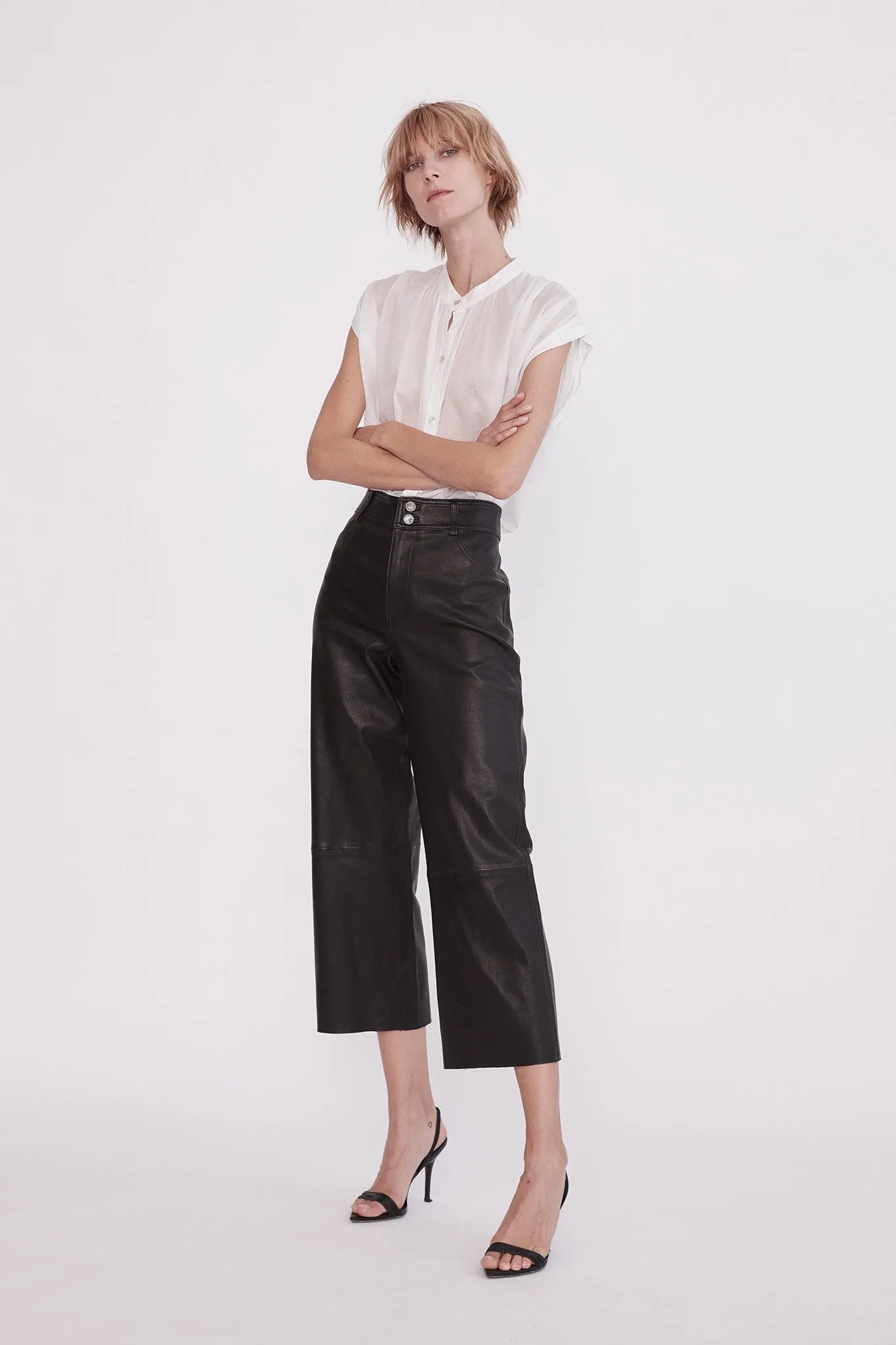 Prospect Pant Black Stretch Leather