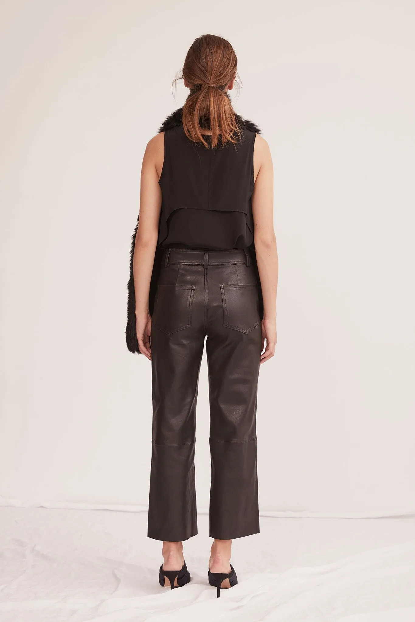 Prospect Pant Black Stretch Leather