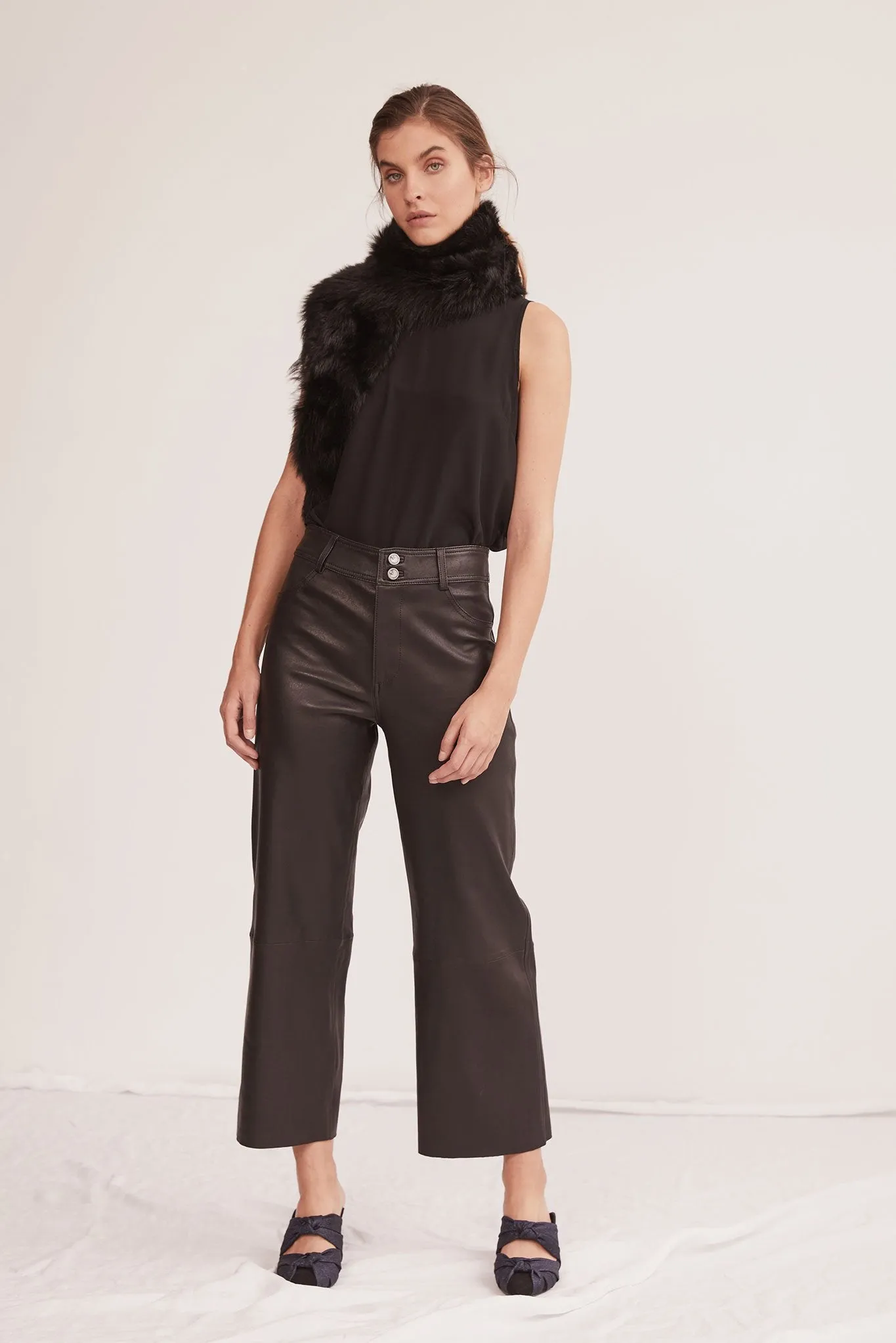 Prospect Pant Black Stretch Leather