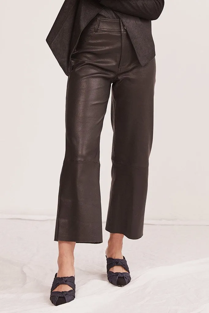 Prospect Pant Black Stretch Leather