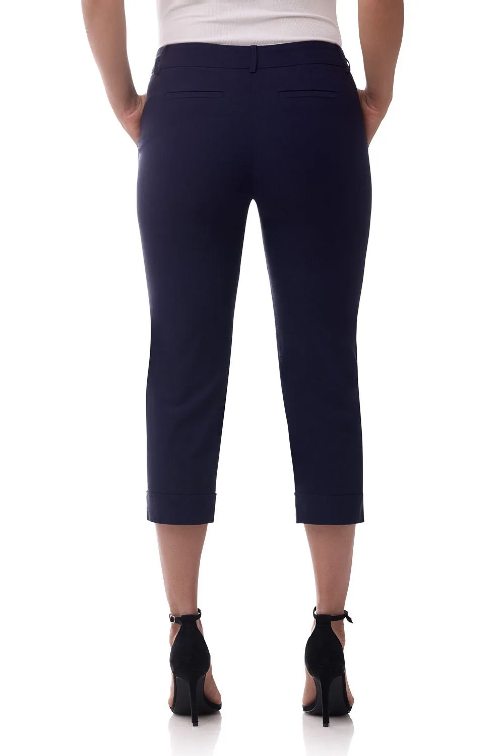 Rekucci EcoCosy Cuffed Modern Cargo Crop Pant