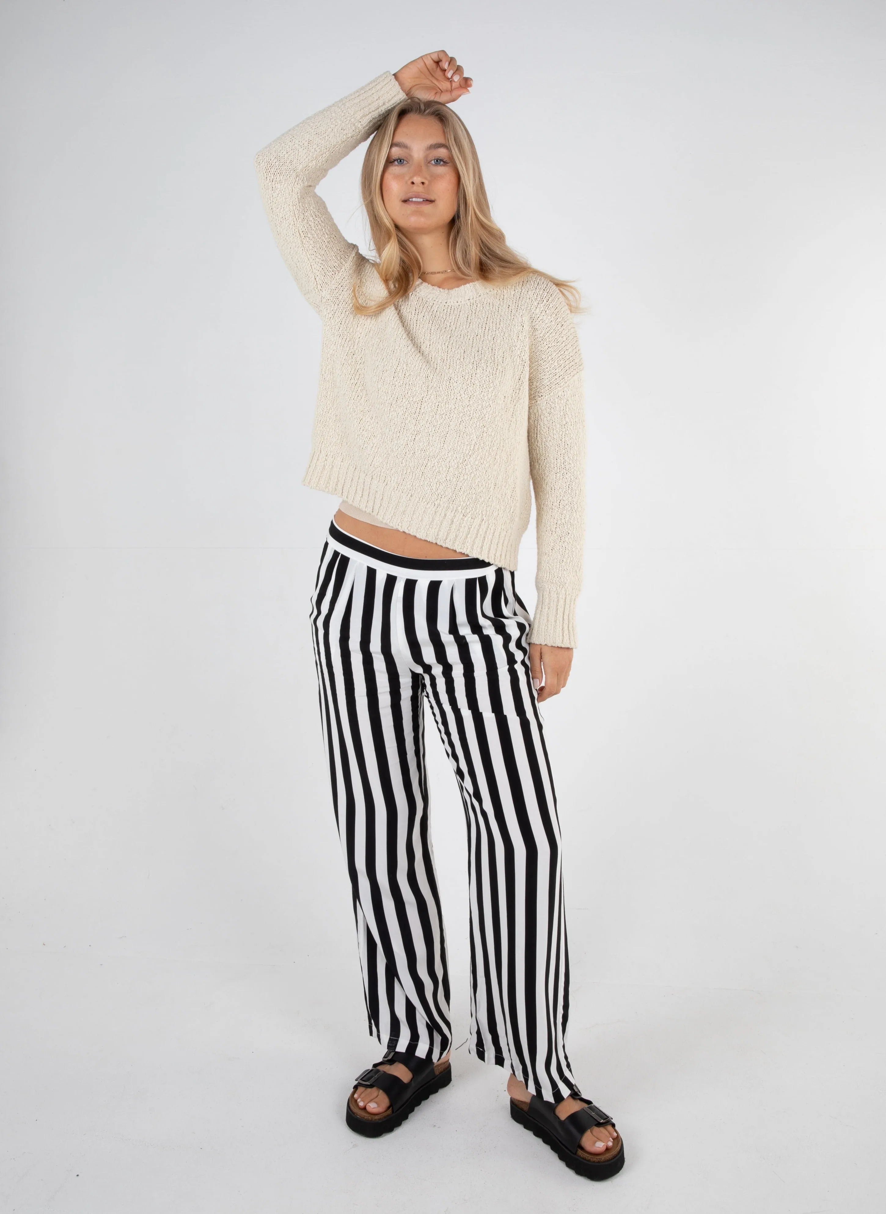 ROMY STRIPE PANT - STRIPE