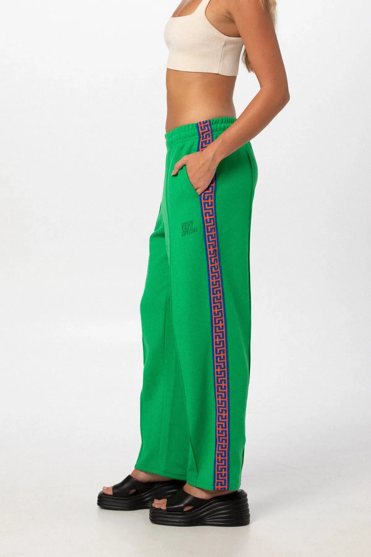 Something Very Special - Geo Track Pants 3.0 - Kelly Green