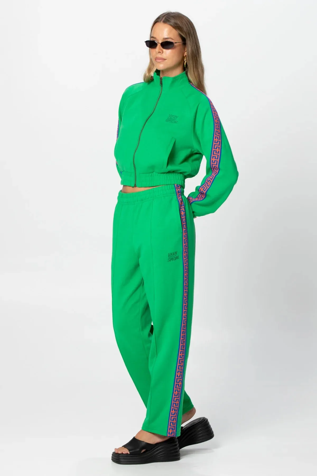 Something Very Special - Geo Track Pants 3.0 - Kelly Green