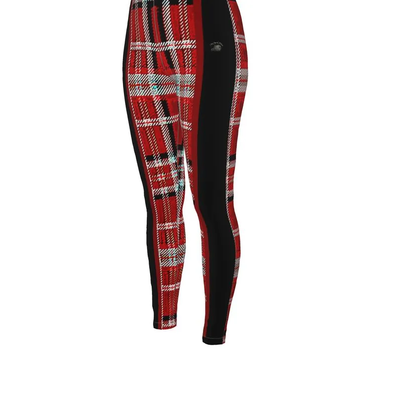 TRP Twisted Patterns 06: Digital Plaid 01-05A Designer Cindy High Waist Leggings