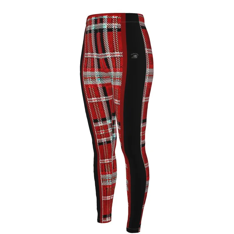 TRP Twisted Patterns 06: Digital Plaid 01-05A Designer Cindy High Waist Leggings