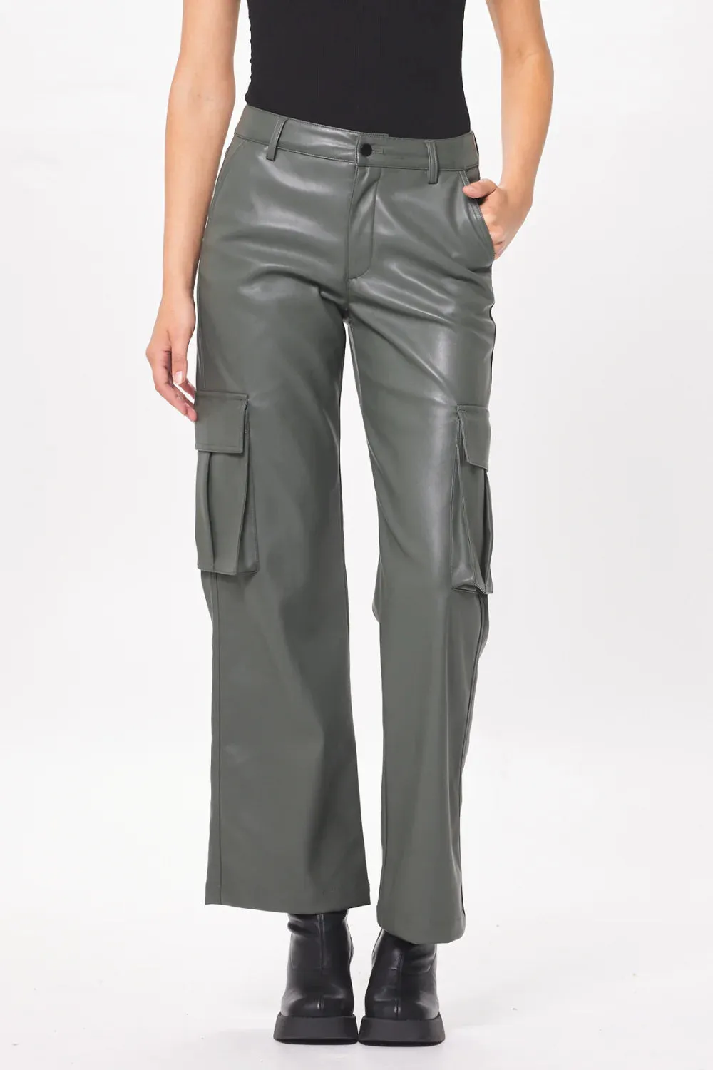 Vintage Havana Leather Cargo Pant