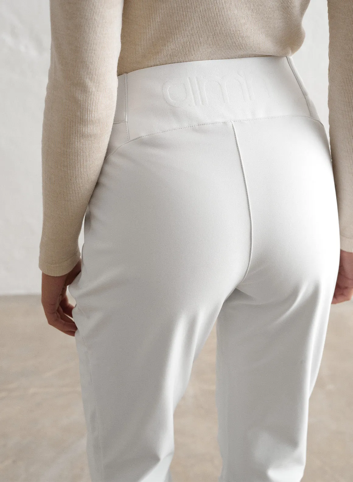 White Stretch Thermo Pants