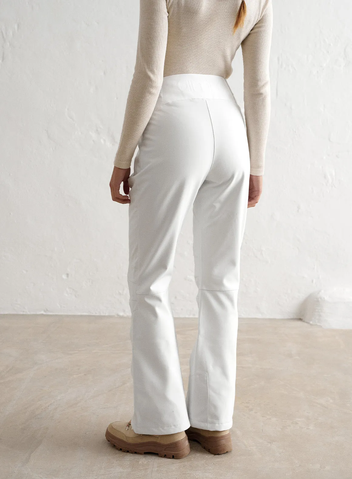 White Stretch Thermo Pants