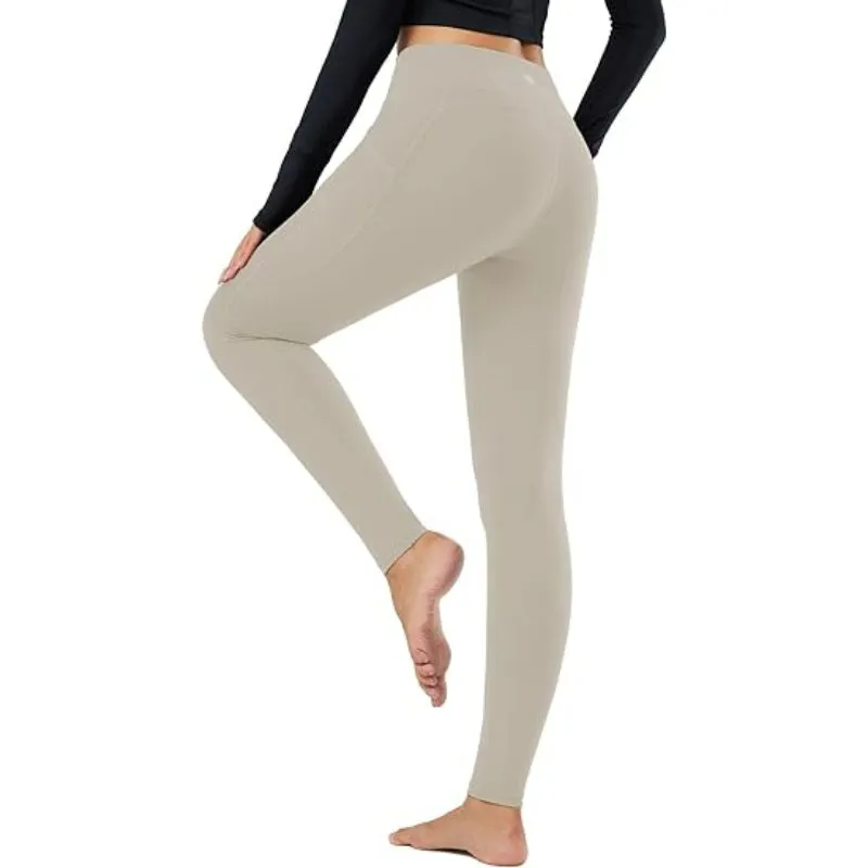 Women Thermal Fleece Pocket Winter Warm Pants