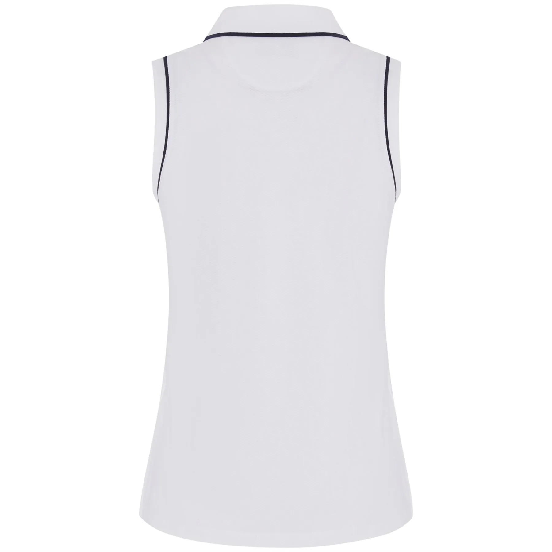 Womens Sleeveless Pique Veronica Polo Bright White - SS24