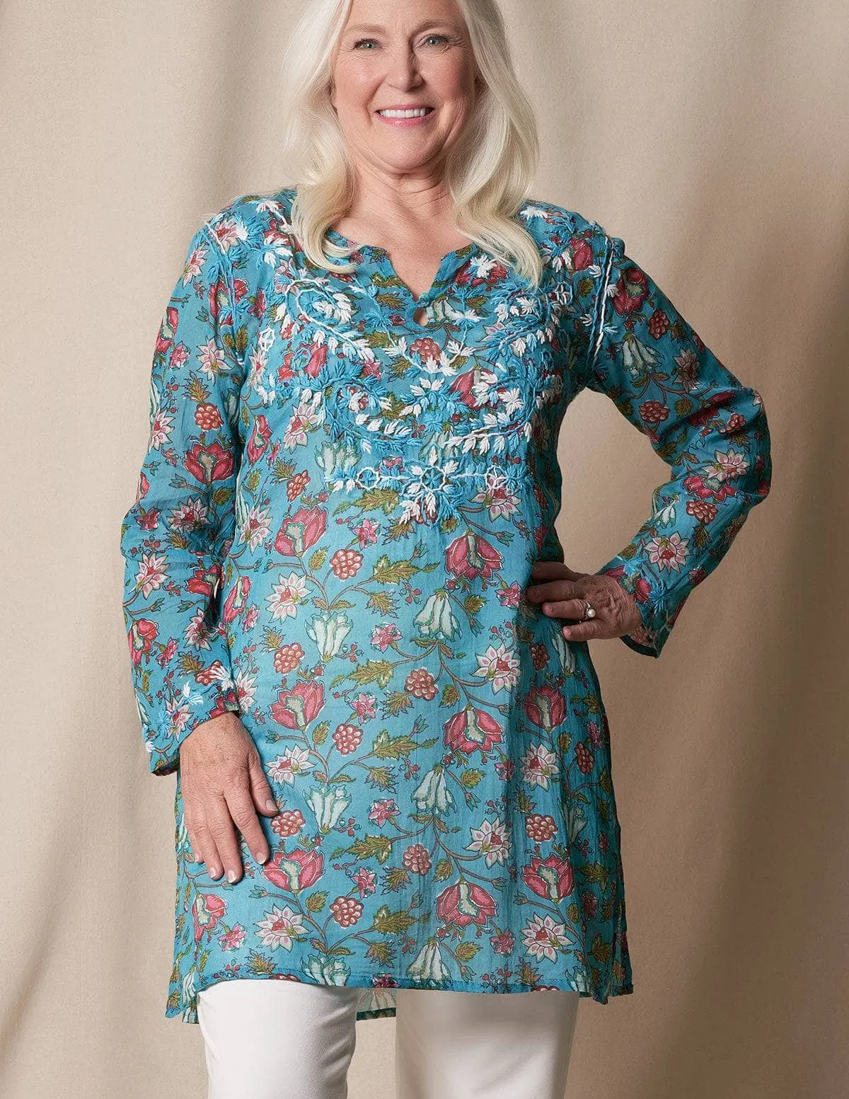 Zarah Tunic - Turquoise